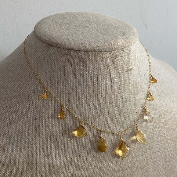 Yellow tourmaline Necklace - Picture 1 of 4